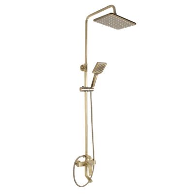 Стойка душевая тропический душ, с двумя лейками, состаренная бронза, 5075, GFmark, Санакс