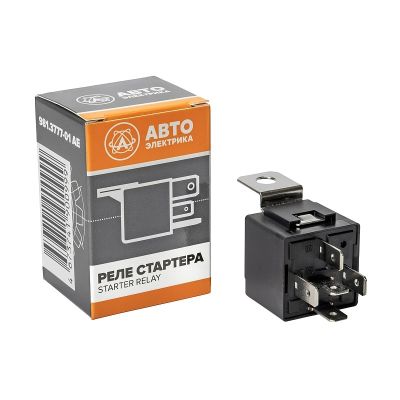 981.3777-01 AE  РЕЛЕ 5-ти контактное 24 В с кронштейном/карманом под кронштейн (взамен 751.3777, 901.3747) "АвтоЭлектрика"