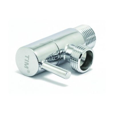 Кран шаровый TIM для подключения с/т приборов рычаг нар/нар Ду-15х15 Ру-10 