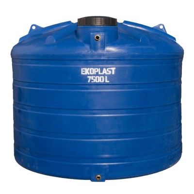 Бак для воды Ecoplast овально-вертикальный ОВБ, 7500 л, синий