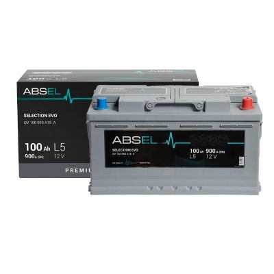 Аккумулятор 6СТ-100 R+ SLI ABSEL SELECTION EVO зал. обр.поляр. (Китай) (Абсел)