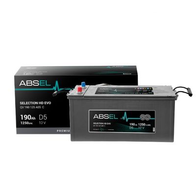 Аккумулятор 6СТ-190 R+ SLI ABSEL SELECTION EVO HD зал. евро. поляр., клемма (Китай) (Абсел)