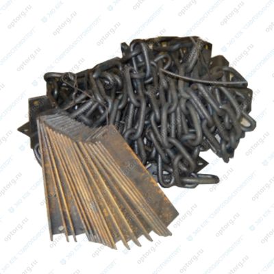 ТСН.10.100.03 Ремкомплект наклонного транспортера ТСН-160, Цепь-13м. с кронштейнами, скребками)