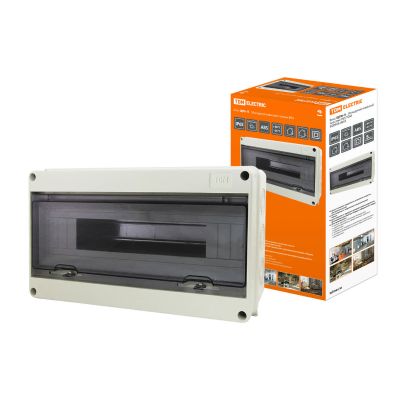 Бокс TDM ЩРН-П 18 серый навесной ABS-пластик IP65 196х363х106 мм (SQ0908-0005)