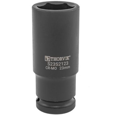Головка торцевая ударная глубокая 23 мм 1/2" Thorvik/Торвик  S23S2123