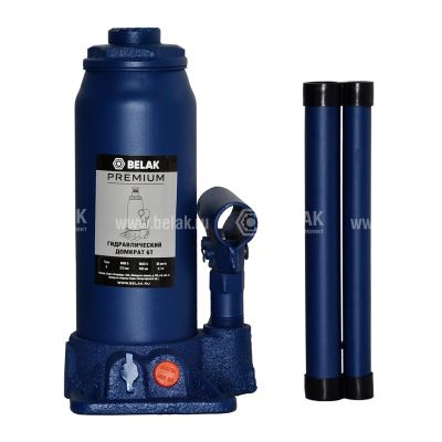 Домкрат бутылочный (6,0 тн., 215-400 мм.) гидравлический, серия PREMIUM ("БелАвтоКомплект") BAK.30014