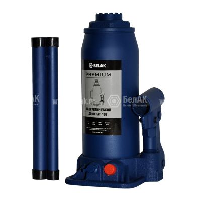 Домкрат бутылочный (10,0 тн., 230-460 мм.) гидравлический, серия PREMIUM ("БелАвтоКомплект") BAK.30016