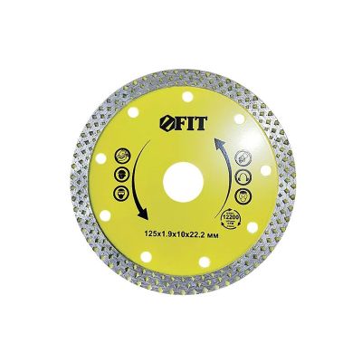 Диск отрезной алмазный универсальный (125*1,6*10*22.2 мм) FIT 37532
