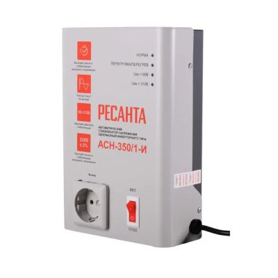 Стабилизатор напряжения Ресанта АСН-350/1-И(Инверторный), настенный, инверторный, однофазный, 220 В