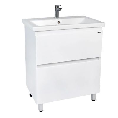 Комплект "Мальта 80 (арт. VMAL80COBEL-T2Y)" (тумба+умывальник COMO 80) 820x760x425 мм, пленка ПВХ, белый