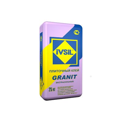 Клей плиточный IVSIL "GRANIT", 25 кг, Россия