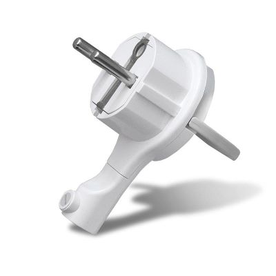 Вилка-невидимка 5566874 с/з белая (еврослот) 16А УНИВЕРСАЛ 