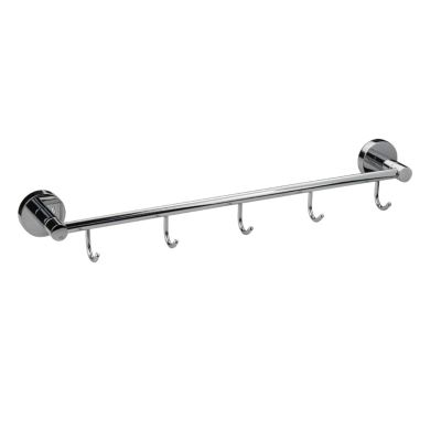 Вешалка с пятью с крючками прямая, 79206, GFmark, хром, Санакс