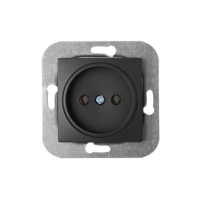 Розетка РС16-534 графит 1-ая "УЮТ" Светоприбор 