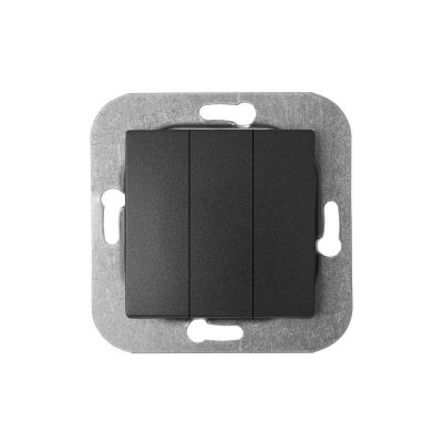 Выключатель С510-552 3КЛ графит "УЮТ" Светоприбор 