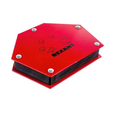 Магнитный угольник-держатель для сварки 6 углов  усилие до 34 кг. REXANT 12-4833