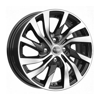 Диск литой K&K Logan II 6,0Jx15 4/100 ET40 D60,1 алмаз черный, без крепежа, (КС882)