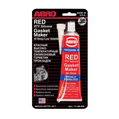 Герметик-прокладка"ABRO" (911-AB-CH-RW-S) 85гр красный  (высокотемпер.) (Китай) (абро)  