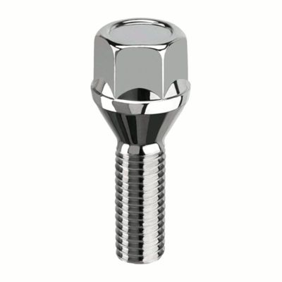 Болт колеса Matrix CH17 12X1.25X28  Цинк , конус с выступом  (172110) ВАЗ, ГАЗ (Китай)