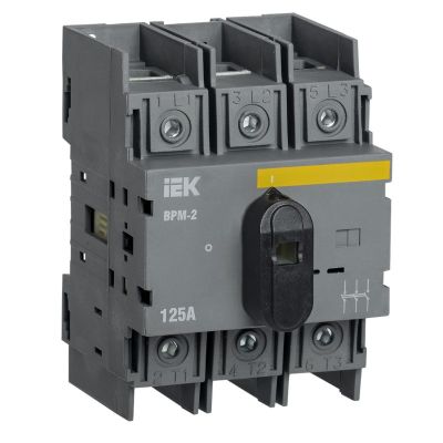 Выключатель-разъединитель трехпозиционный ВРМ-2 3Р 125А IEK (MVR20-3-125)
