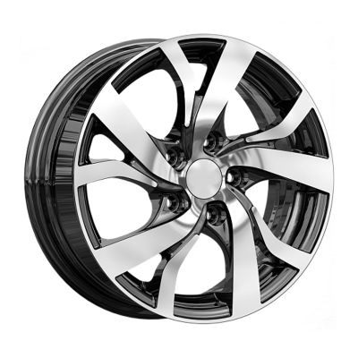 Диск литой K&K Палермо 6,5Jx16H2 5/100 ET42 D57,1 алмаз черный, без крепежа, арт. 13932, (КС607),(потертость лицевой части диска), УЦЕНЕННЫЙ