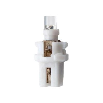 СВЕТОДИОД (А-12-1,2) (12T5\P8,7-W, 203032) б/ц БЕСЦОКОЛЬНЫЙ БЕЛЫЙ (панель приборов, с патроном) 12В