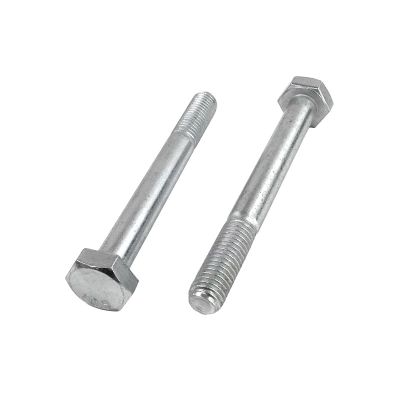 Болт М18x140 мм, цинк, кл. пр. 10,9, DIN 931, Китай