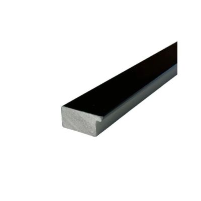 Завершающая рейка черная 22х16х2700 мм