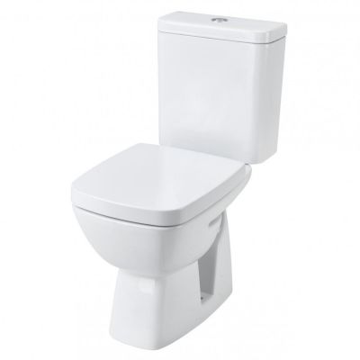 Унитаз-компакт Santek Нео Лайт, 1WH302408, косой выпуск, двухрежимная  арматура OLIVEIRA, нижний  подвод, сиденье