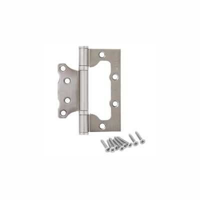 ПЕТЛЯ УНИВЕРСАЛЬНАЯ НАКЛАДНАЯ 100*75 CRM матовый хром "АПЕКС", Китай