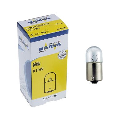 ЛАМПА (А12-10) NARVA (R10W (17311) ГАБАРИТНАЯ  12В