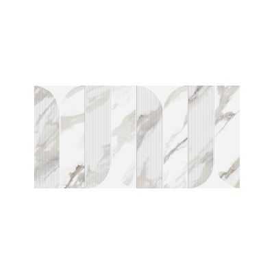 Керамогранит глаз. матовая  300x600 мм, 8,5 мм, "Рерих" 7260-0036 светлый белый сорт 1  Ласселсбергер