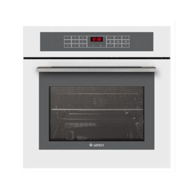 Шкаф духовой ДА 622-04 Т4S (стекло белое) "ГЕФЕСТ" встраиваемый электрический (доводчики «Soft-Close»)