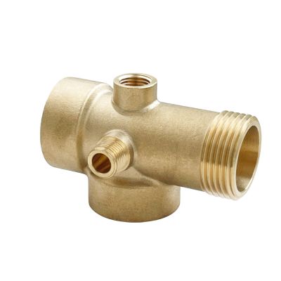 Штуцер 5-ти выводной VALFEX 1"х 110 мм (20/5) латунный