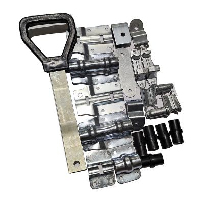 РЕМКОМПЛЕКТ ЗАПОРОВ ЗАДНИХ ДВЕРЕЙ Фургон Г-3302 (с рукояткой ДЕЛЬТА) ( на одну сторону)/ФУРНИТУРА/