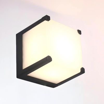 Светильник  "Куб" General (662670) GX53 для фасадной подсветки черный IP65