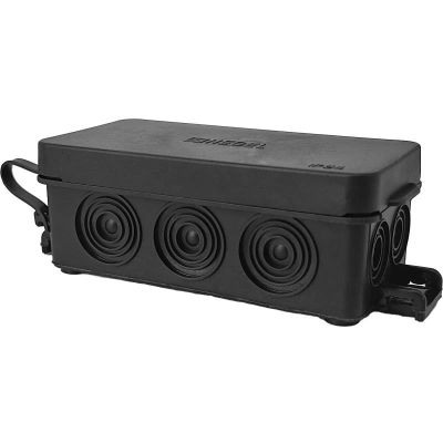 Коробка КР2501-08 распределительная 81*38*30мм черная HEGEL 