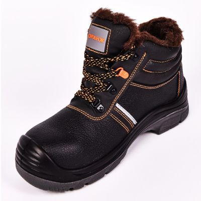 Ботинки мужские "Оранж" р.48 ПУ/ТПУ; шерст.мех; КП; КАС цв.черный ЗБЛ-МПС/2