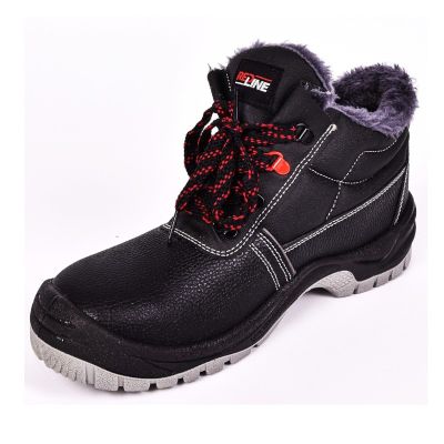 Ботинки мужские "Редлайн" р.45 ПУ/ТПУ; иск.мех цв.черный ЗСЗЛ СМП/2