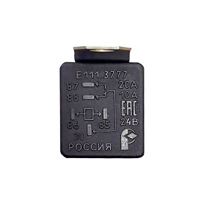 Е111.3777  РЕЛЕ 5-ти конт. 24 В 20/10 А с кронштейном (взамен 901.3747, 751.3777)