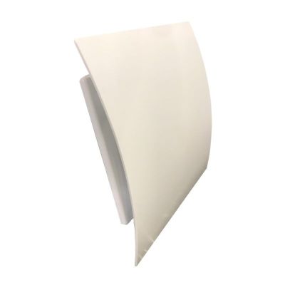 Решетка вентиляционная 160x160 мм, вытяжная, накладная,с сеткой, белый глянец, Пульсар 16-16 ЛЮКС 12-001, Россия