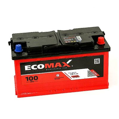 Аккумулятор 6СТ-100.0 R+ "EcoMax" зал., обр. поляр,  (Экомакс) (Казахстан) 