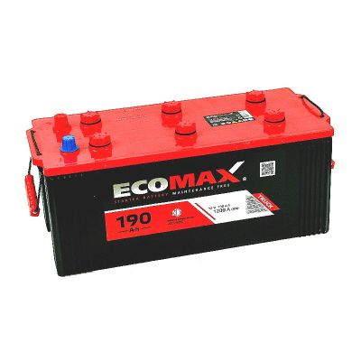 Аккумулятор 6СТ-190.3 R+ "EcoMax" зал., евро. поляр., клем. (Экомакс) (Казахстан) 