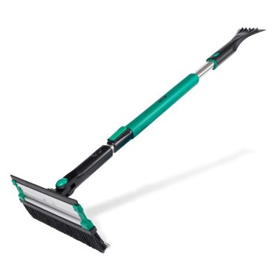 Водосгон - щетка ЗИМНЯЯ для мойки окон и стекол (89-126 см., 28 см.) складная телескопическая, поворотная ("AVS") "WB-126" для удаления воды, снега, льда