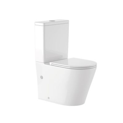 Унитаз-компакт Redo R87 моноблок горизонтальный выпуск, двухрежимная арматура, нижний  подвод, сиденье