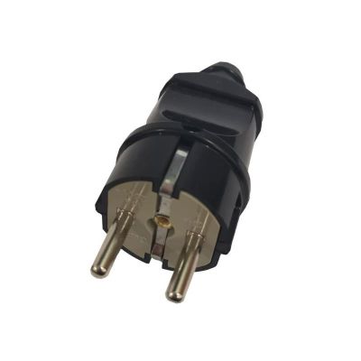 Вилка General (470505) разборная з/к 16А круглая черная IP20