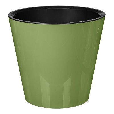 Горшок для цветов "Rosemary" 330 мм, 16 л, с дренажной вставкой, на колесиках (зеленый) 221600418/01