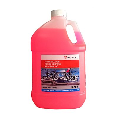 Жидкость стеклоомывающая  Wurth 3,78л. (-20град) (1892332035092 1) (Вюрт) (незамерзайка)