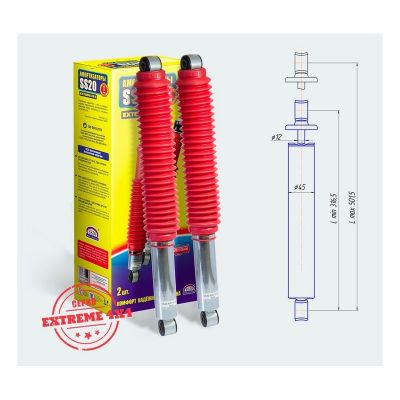 2121-2915402 Амортизатор однотрубный задней подвески SS20.616.10.000-01 EXTREME 4x4 AT для а/м ВАЗ 2121 (SS20444)