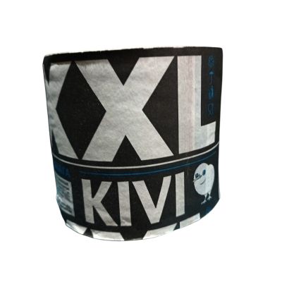 Туалетная бумага "Kivi" XXL серая без втулки, 1 слой, 1 рулон, 76м цв.серый